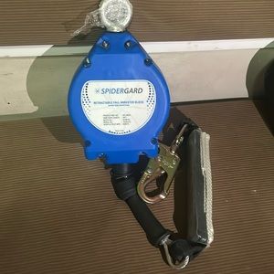 spidergard retractable fall arrester block  (sharp edge protection) 25 ft